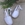 White Communion girl espadrilles with ribbons - Image 1