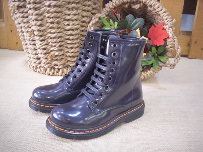 Yowas Navy Blue Girl Military Boots - Image 1