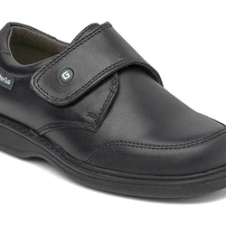 Gorila Zapato Colegio piel Negro con Puntera de Goma - Imagen 1