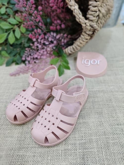 Sandalia Cangrejera Chanclas Igor Bebe Cangrejeras Igor Purpurina