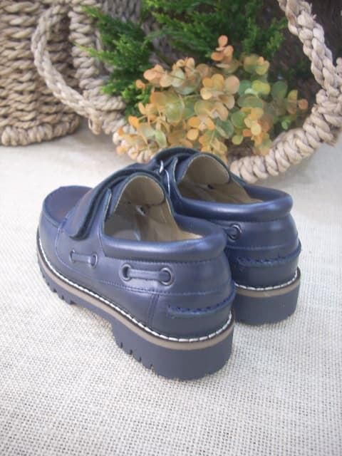 Zapatillas Colegiales Niño Zapatos Náuticos Niño Piel Azul
